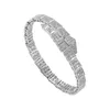 Bracelet de serpent neuf avec une ouverture réglable, pleine de bijoux hip hop diamant créatifs pour hommes et femmes bracelets Snake S925 Bracelet