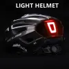 Nouveau casque de vélo LED LED RECHARGÉE RECHARGABLE CASHET DE COLLET MOUTRAL MOUTNAL MOUTNAL CASHET SPORT SPORT SPORT pour l'homme