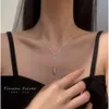 Non Fading Titanium Steel Gold-plated Design, Water Droplet Shaped Temperament Necklace, Women's Light , Fashionable and Simple Collarbone Neck Chain