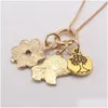 Colliers pendents mode éléphant fleur pendentifs Collier girls girls gits charme bijoux 1pcs drop livre dhzlg