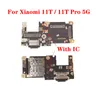 Für Xiaomi Mi 11T /11T Pro 5G USB -Ladungsdock -Port -Board -Anschluss mit IC -Mikrofon -SIM -Kartenschalen -Flex -Kabel -Kabelkabelteilen