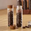 収納ボトルコーヒー豆食品密封されたクリエイティブな小さな部分ボトル入り飲料ディスプレイはキッチン穀物キャンディータンクを家具にすることができます