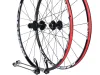 Een paar 26 "27,5" 29 inch Red Ultralight MTB MTB Mountain Bicycle Wheel voorzijde achterwielwielaluminium schijfrem 5 lager QR -niveaus