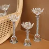 Kerzenhalter 3PCS -Säulenhalter Teelight Candlestick Europäische romantische elegante Candelabra für Home Tabletop Esszimmer Dekor Ornament