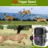 Lens Mini Trail Game Camera Nocna wizja 1080p 12MP Wodoodporna kamera myśliwska Dzikie pułapki fotograficzne na zewnątrz z LED IR Range do 65 stóp