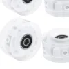 4x LED Quad Roller Skate Wheels Light Up W/ Lagers voor dubbele rijschaatsen