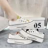 Canvas 2024 Autumn New Thick Sole Lace Up Student Commuter Shallow Mouth Small White Casual Board Shoes Female