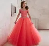 2018 Princesa Lilac Little Bride Long Pageant Dress for Girls Glitz Buffy Tulle PROM DRESS CRIANÇAS DO VESTUTO VESTIDO23432428753768
