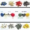 50pcs bunte Polsterung Nagel Schmuck Geschenkkoffer Wallentür Sofa Möbel Dekorative Tack -Hengst Pushpin Hardware 11mm