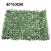 Decoratieve bloemen kunstmatige plant 40x60cm muren gebladerte hedge gras mat groen panelen hek huis oenament nep planten