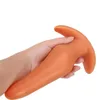 Grande silicone liquido dildo anale bott si spinge morbido massaggio vagina stimolazione giocattoli sessuali per donne uomini gay masturbazione adulti giochi per adulti - at42