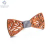 Grawerowanie somesoor puste motyle kwiatowe drewniane bowtie garnitur ślubny koszula Cravate Bowknots Corbatas Gentleman Accessory Gift