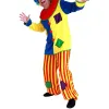 Vuxen clowndräkt set andningsbar lätt att bära livlig färg Joker cosplay elastiska midjebandbyxor kostym