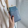 Shoulder Bags Mobile Phone With Metal Opening Crossbody Women Mini PU Leather Messenger Bag For Girls Gift