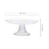Dinnerware Sets Clear Fruit Serving Plate Tray Cake Dessert Stand Footed Dish Platter For Salad Cheese