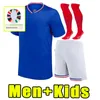 2024 Mbappe Griezmann Benzema Francia Fútbol Jerseys 24 25 Pogba Giroud Kante Camisa de fútbol Pavard Tolisso Maillot Foot Hombres Niños Full Set Adult Childing
