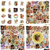 Adesivi per giocattoli per bambini 50pcs simpatico animale da scoiattolo animale iti decalchaptop chitar scrapbook telefono frigorifero decorazione adesivi decorazioni caduta