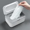 Wet Wipes Dispenser Tissue Box Holder Dustproof Mask Storage Organizer Baby Wipes Storage Box w/Lid Home Office Bathroom