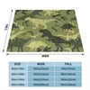 Blankets Blanket Flannel Dino Camouflage Pattern Cozy Soft FLeece Bedspread