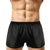 Herrboxare trunks underkläder Silk Satin Basic Boxers Shorts Underbyxor Lightweight Lounge Sports Short Pants For Man