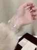 Feerie Van Armband Klee Armband Damen Sterling Silber S999 Fuß Licht Luxus kleines und exquisites Geschenk für Girlfriends Valentines Day