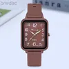 Zegarki dla kobiet marka silikonowa strap zegarek studencka wypoczynek kwadratowy cyfrowy kwarc kwarcowy oglądanie nowej mody Luksusowe na rękę Dropshipping 240409