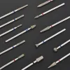 Ceramic Diamond Nail Drill Bit Cuticle Bit for Nail Drill Drill Nails Milling Cutter For Manicure Pedicure Gel Polish Remover