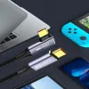 Einzelkopf eins -Ellbogen 90 Grad Winkel männlich an männliche Ladungslinie USB Typ -C Datenkabel Data Draht Ladekabel USB C -Kabel