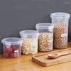 Garrafas de armazenamento selo com capa de cozinha Recipientes à prova de umidade Supplies de suprimentos para animais de estimação do tanque selado Plásticos de contêineres