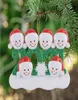 70920a Decorazioni per feste di ornamento per alberi di Natale 2021 Famiglia di pupazzo di neve di 23456 Gift di Natale per mamma Dad Kid non Grande 20PCS9962400