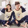 Thuiskleding otono lnvierno pijamas mujer counterde traje grueso coral franela camison femenino de dibujos animados animal pijama