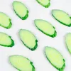 Party Decoration 10 Pcs Simulation Cucumber Slice Ornaments For Kids Cucumbers Artificial Decors Fruit