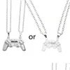 Colliers pendentifs Collier de contrôleur de jeu aimant 2x pour couple assorti féminin ami amitié bijoux drop livraison pendentif pendentif otcpl