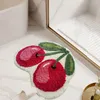 Badmattor badrum absorberande fotkudde söt frukt för hushållsbruk