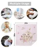 4/6/8pcs Easter Bunny Floral Plaid Table Napkins Cloth Wedding Party Table Cloth Festival Kitchen Dinner Handkerchief