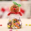 Storage Bottles 2 Pcs Gingerbread Man Candy Box Jar Transparent Container Cookies Gift Decorating Toy