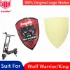 Original Wolf Warrior Logo Sticker Accessories för Kaabo Wolf Warrior Wolf King Smart Electric Scooter Badge Front Parts