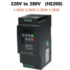 ZUKED VFD Inverter 220V 380VFRequency Inverter 0,75/1,5/2,2/4/5,5 kW Frekvensomvandlare Variabel Frequency Drive Suswe