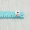 Lcmombay 12mm 200pc brev silikonpärlor engelska vara pärlor matkvalitet silikon tugga pärlor diy baby tänder leksaker pendel 240407