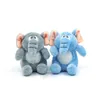 Ugly and Cute Two Color Sitting Elephant Plush Toy Doll Keychain and Doll Grasping Machine Pendant