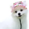 Hondenkleding Ademend honden Zon Hoeden - Zomer huisdier ronde hoed rand maaskatten |Sombrero stro kat geweven