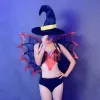 Yeni DS DJ Gece Kulübü Partisi Çılgın Kıyafetler Cadılar Bayramı Cosplay Pole Dans Giyim Kadın Parti Bikini Peruklar Sahne Performans Giyim Seti