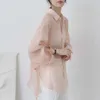 Womens Spring/summer Thin Shirt New Unique Design Chiffon Summer Top