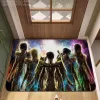 Anime Saint Seiy Hallway Carpet Washable Non-Slip Living Room Soffa Stolar Area Mat Kitchen Doormat Area Rug