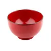 Ciotole Red Bowl Festival Fedding Wooden Famiglia da tavolo da tavolo 11 cm Legno massiccio durevole amichevole