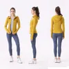 ll-Yoga Jackets Wear 후드 정의 여성 디자이너 스포츠 자켓 코트 양면 샌딩 피트니스 후드 긴 소매 의류 두 스타일 신속한 속도