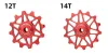 MEROCA 12T 14T Bike Jockey Wheel Aluminium ALLIAGE PULIE Scellé Céramique Roue de guide de dérailleur arrière