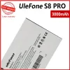 Ulefone S8 Pro 백업 전화 용 새로운 100% 원본 3000mAh 전화 배터리 추적 번호가있는 고품질 배터리
