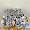 Школьные сумки японский минималистский стиль для подростков мальчики девочки путешествовать по рюкзаке школьные сумки граффити ноутбук багпак милый книжный сумка