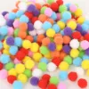 100-500pcs Assorted Color 10 15 20 25 25 30 mm okrągły pompom miękki pom poka do majsterkowiczów